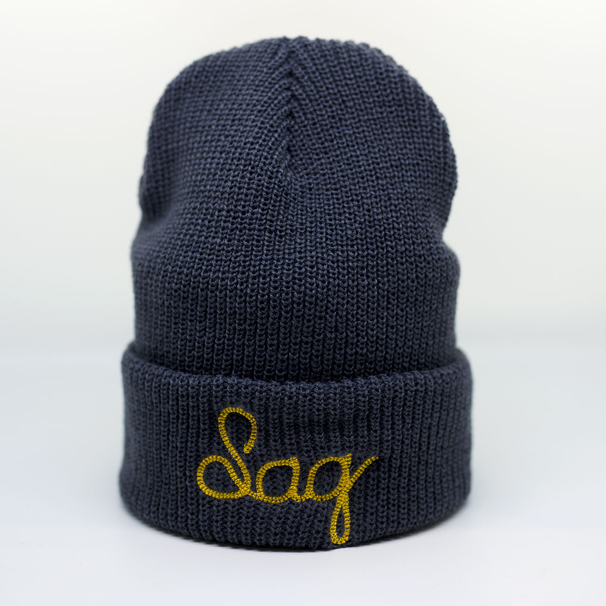 Sag Stitch Beanie Hat - Navy