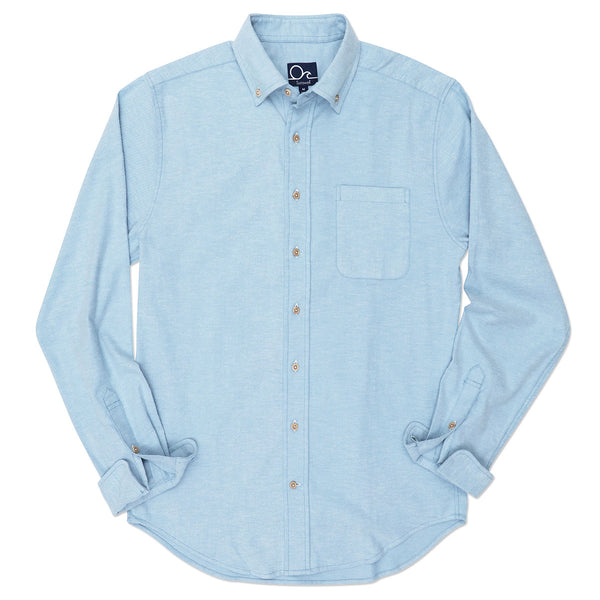 Oyster Flannel - Heather Blue