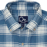 Oyster Flannel - Navy Plaid
